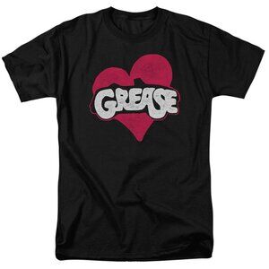 Grease Heart Movie Musical Retro Love Story Classic Film Fan Graphic T-Shirt 90